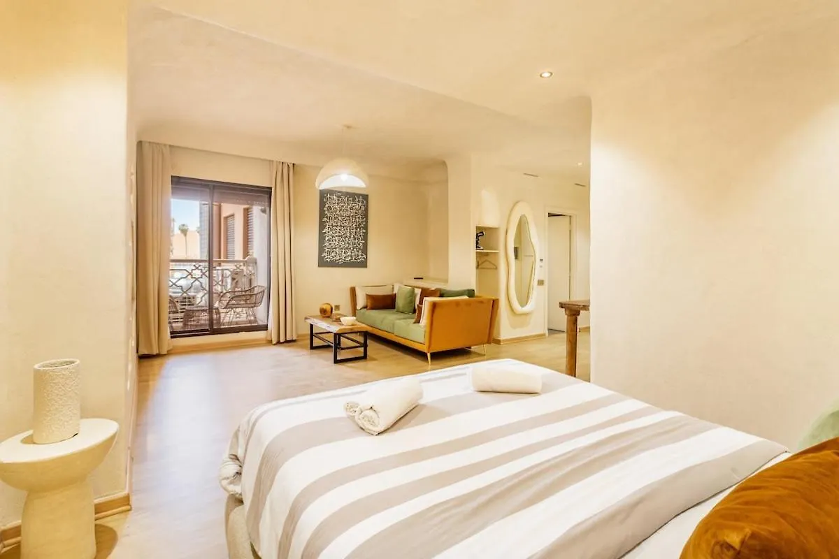 Apartament Boho Nest Gueliz Center, Terrace & Quiet Marrakesz